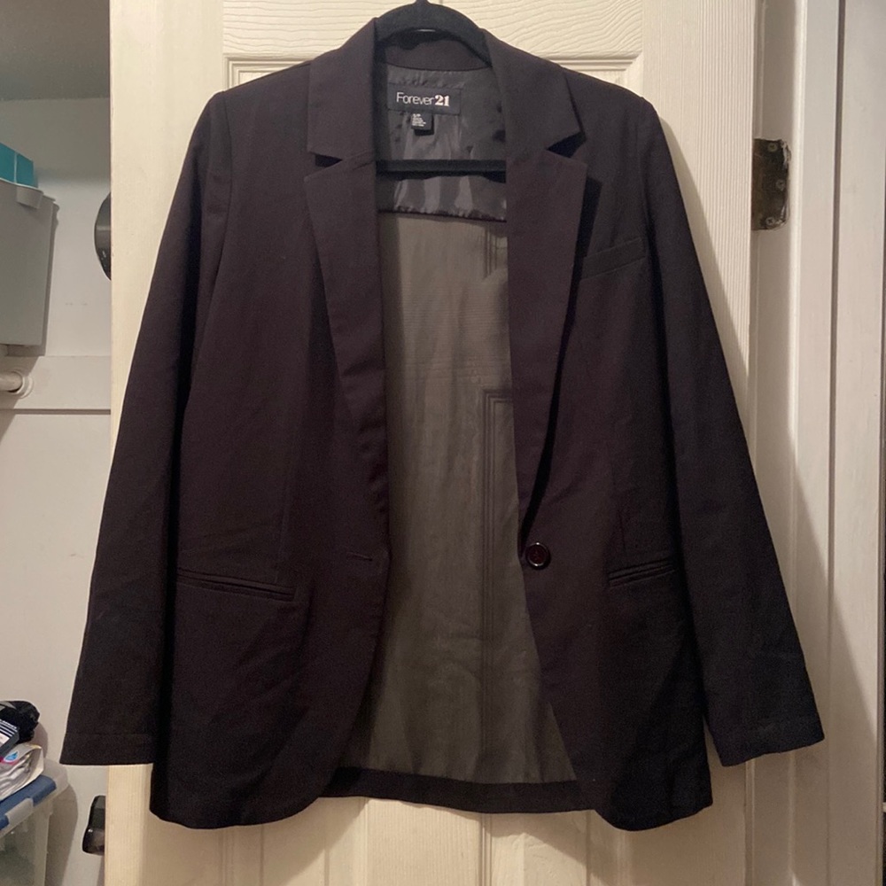 Mesh black blazer